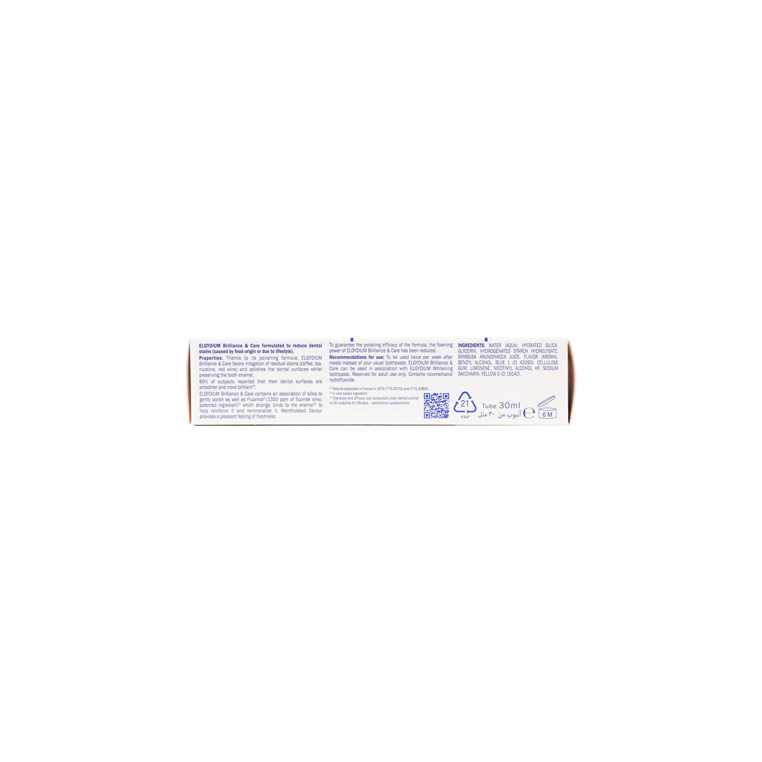 Elgydium Whitening Brilliance & Care Toothpaste 30ml