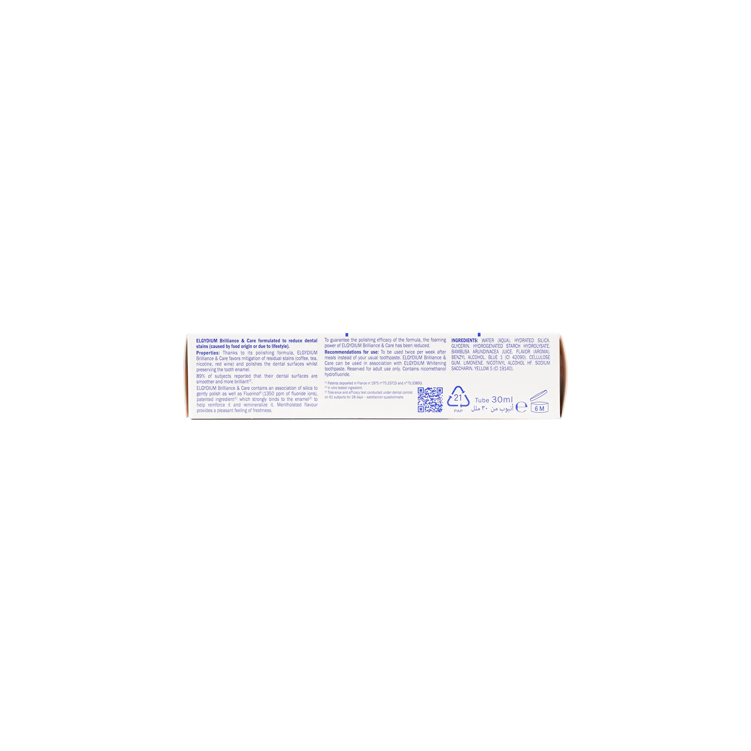 Elgydium Whitening Brilliance & Care Toothpaste 30ml