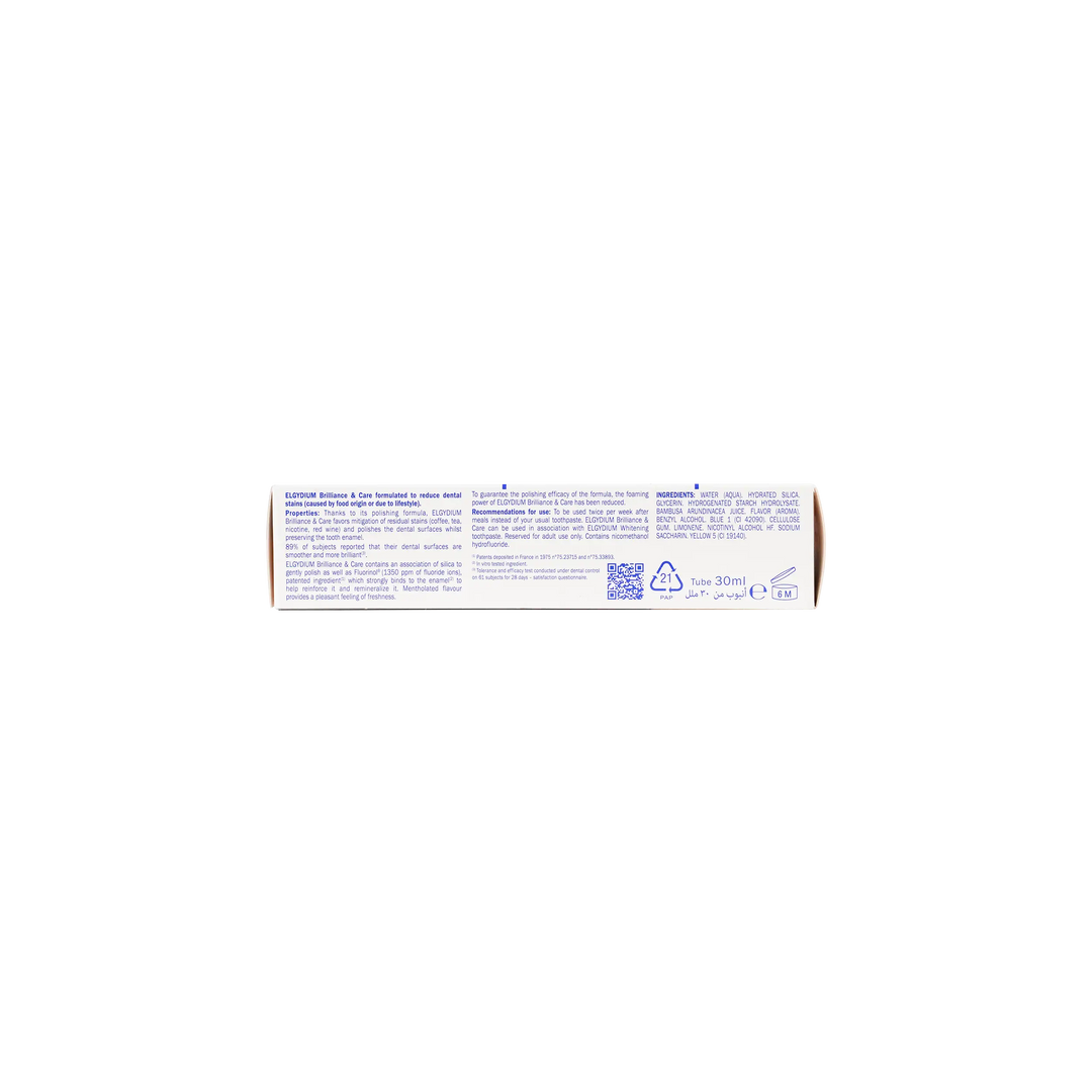 41224-Elgydium Whitening Brilliance &amp; Care Toothpaste 30ml +1