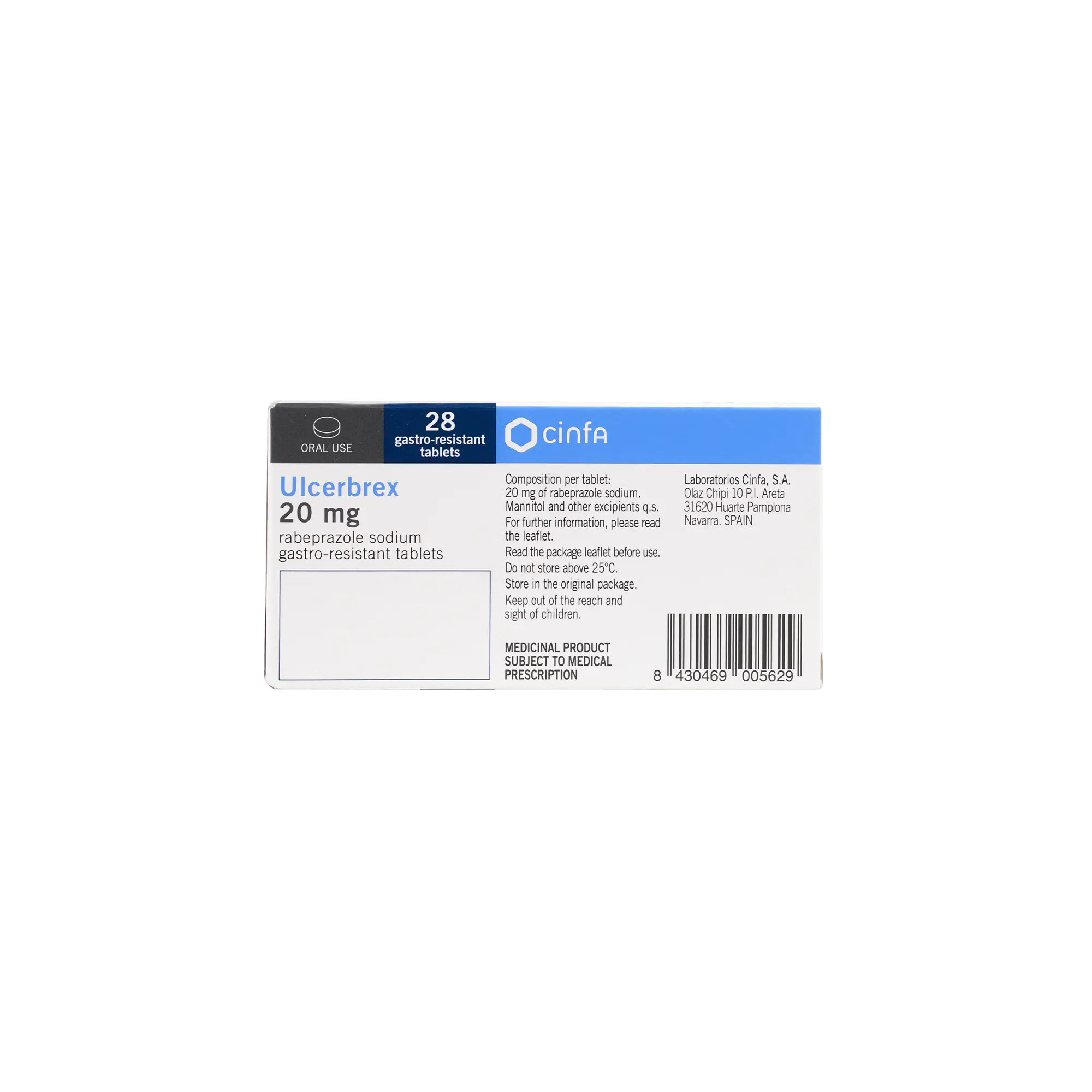 Ulcerbrex 20Mg 28Tab
