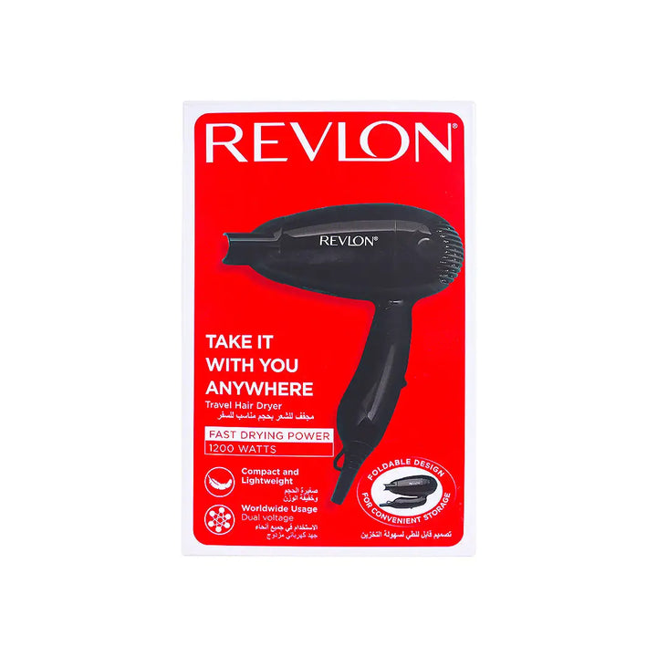 41330-Revlon Travel Hair Dryer Black-Rvdr5305Arb1