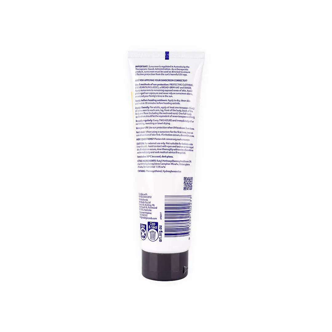 CANCER COUNCIL SPF50+ ACTIVE 110ML TUBE