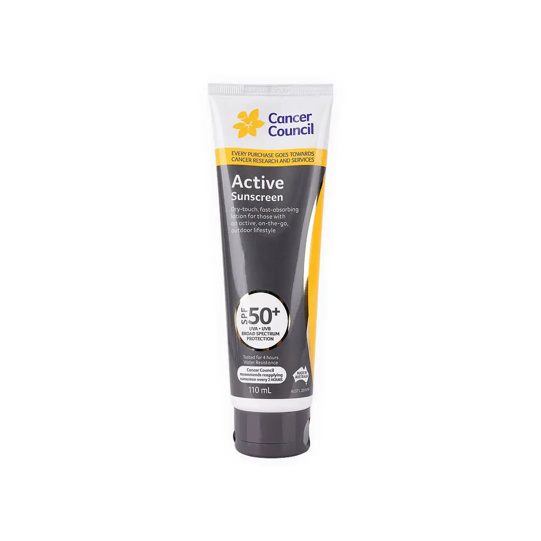 CANCER COUNCIL SPF50+ ACTIVE 110ML TUBE