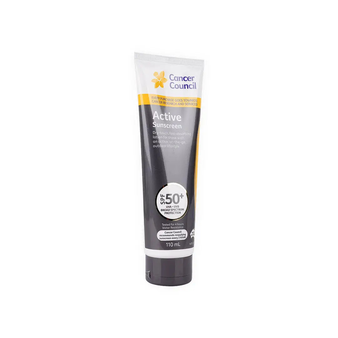 CANCER COUNCIL SPF50+ ACTIVE 110ML TUBE