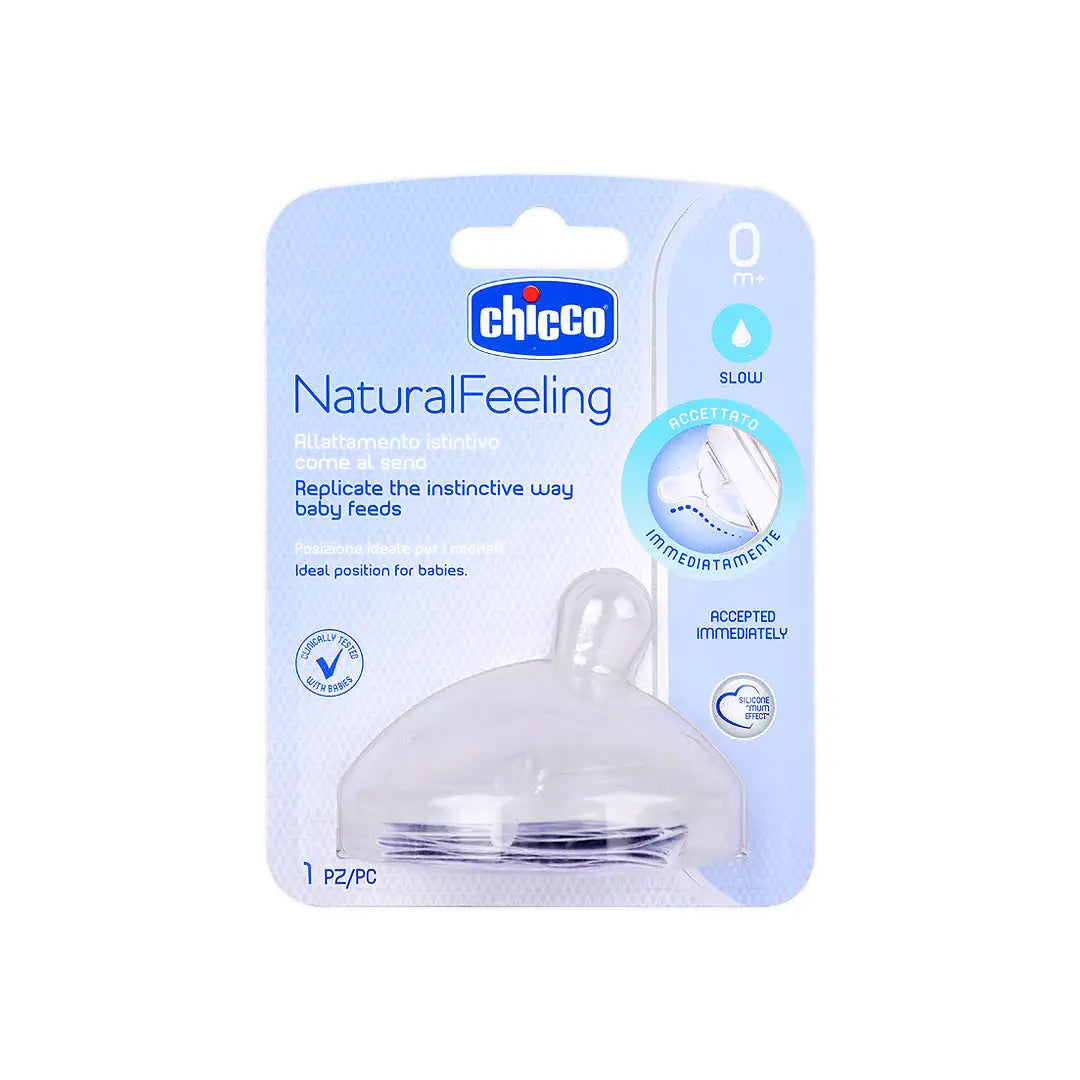 Chicco Natural Feeling (0M+) Slow Nipple 1Pc