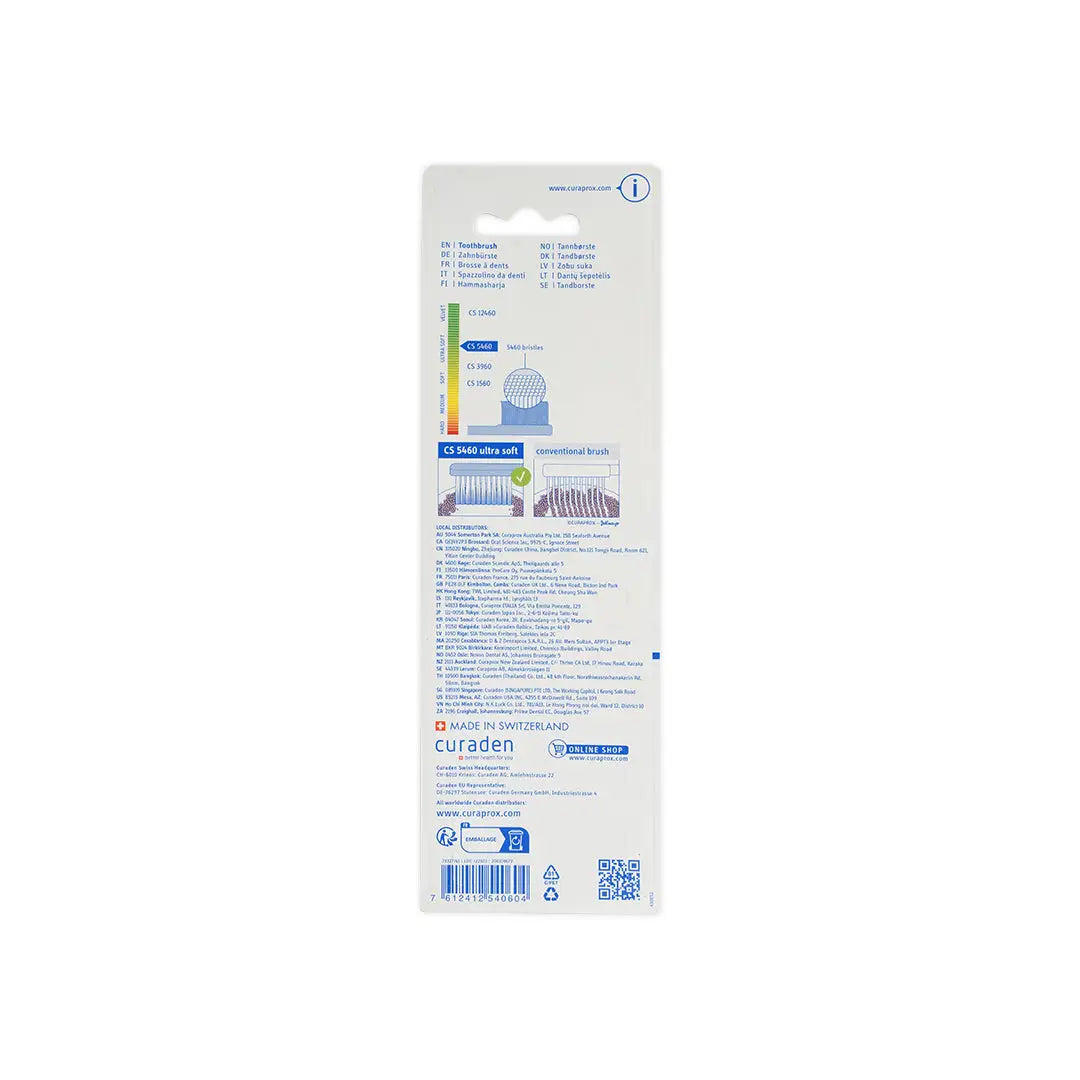 41428-Curaprox Adult Ultra Soft Toothbrush Trio Pack-CS5460 +1