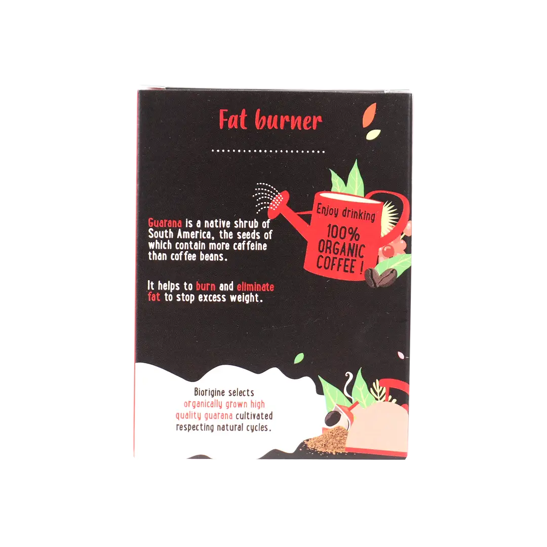 41435-Biorigine Instant Coffee Fat Burner 12 Sachets-Guarana +2