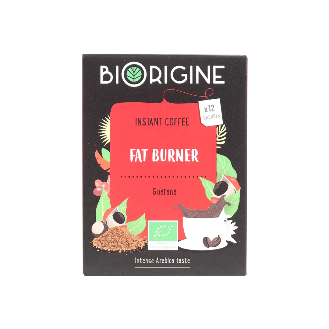 BIORIGINE INSTANT COFFEE FAT BURNER 12 SACHETS-GUARANA