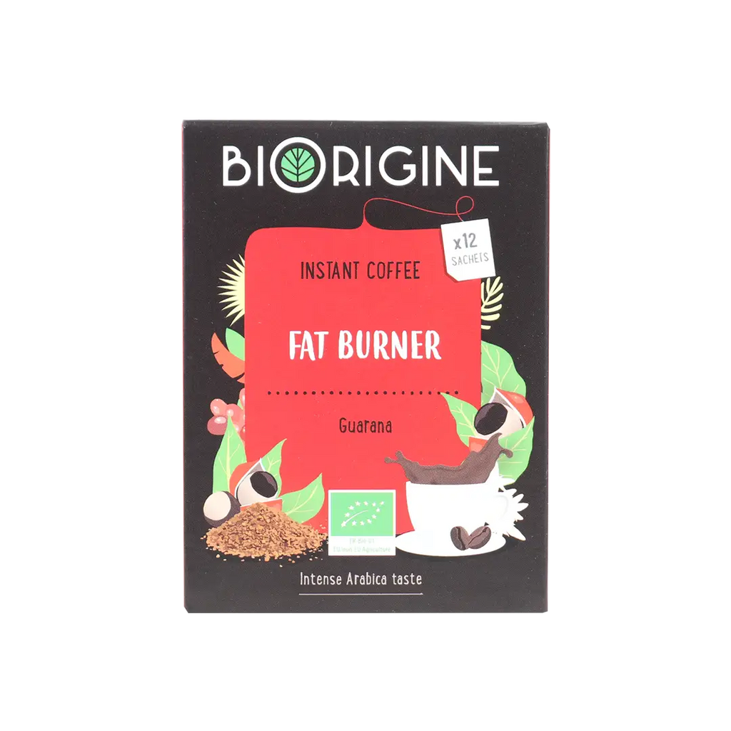 BIORIGINE INSTANT COFFEE FAT BURNER 12 SACHETS-GUARANA