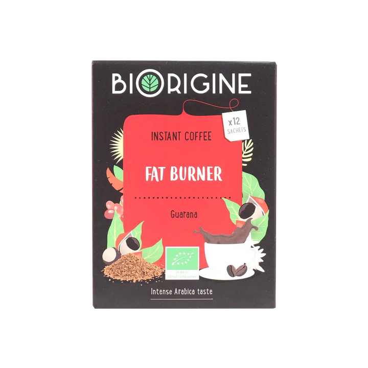 41435-Biorigine Instant Coffee Fat Burner 12 Sachets-Guarana