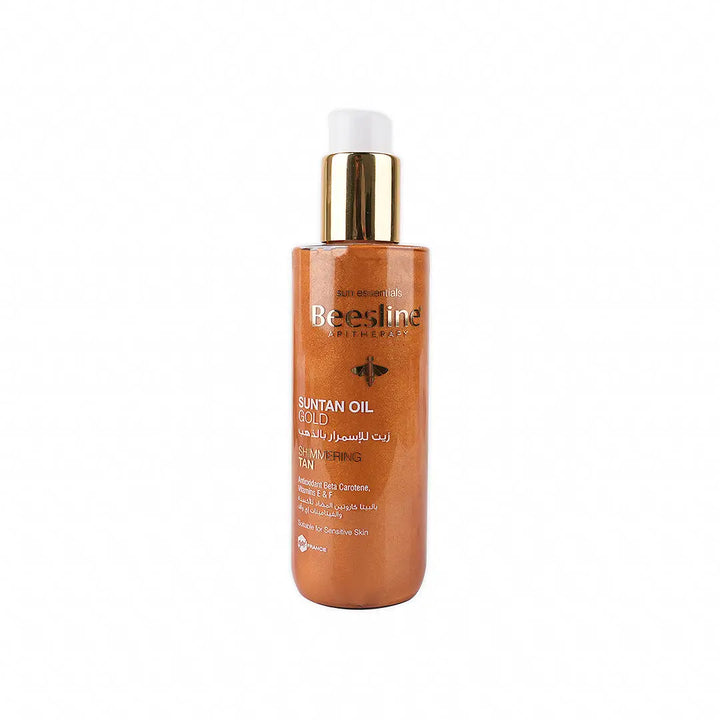 41514-Beesline Suntan Oil Gold Shimmering Tan 200Ml