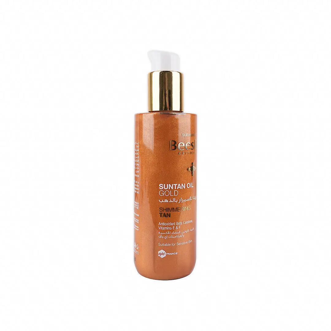 41514-Beesline Suntan Oil Gold Shimmering Tan 200Ml +2