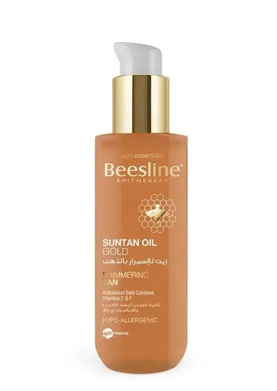 Beesline Suntan Oil Gold Shimmering Tan 200Ml