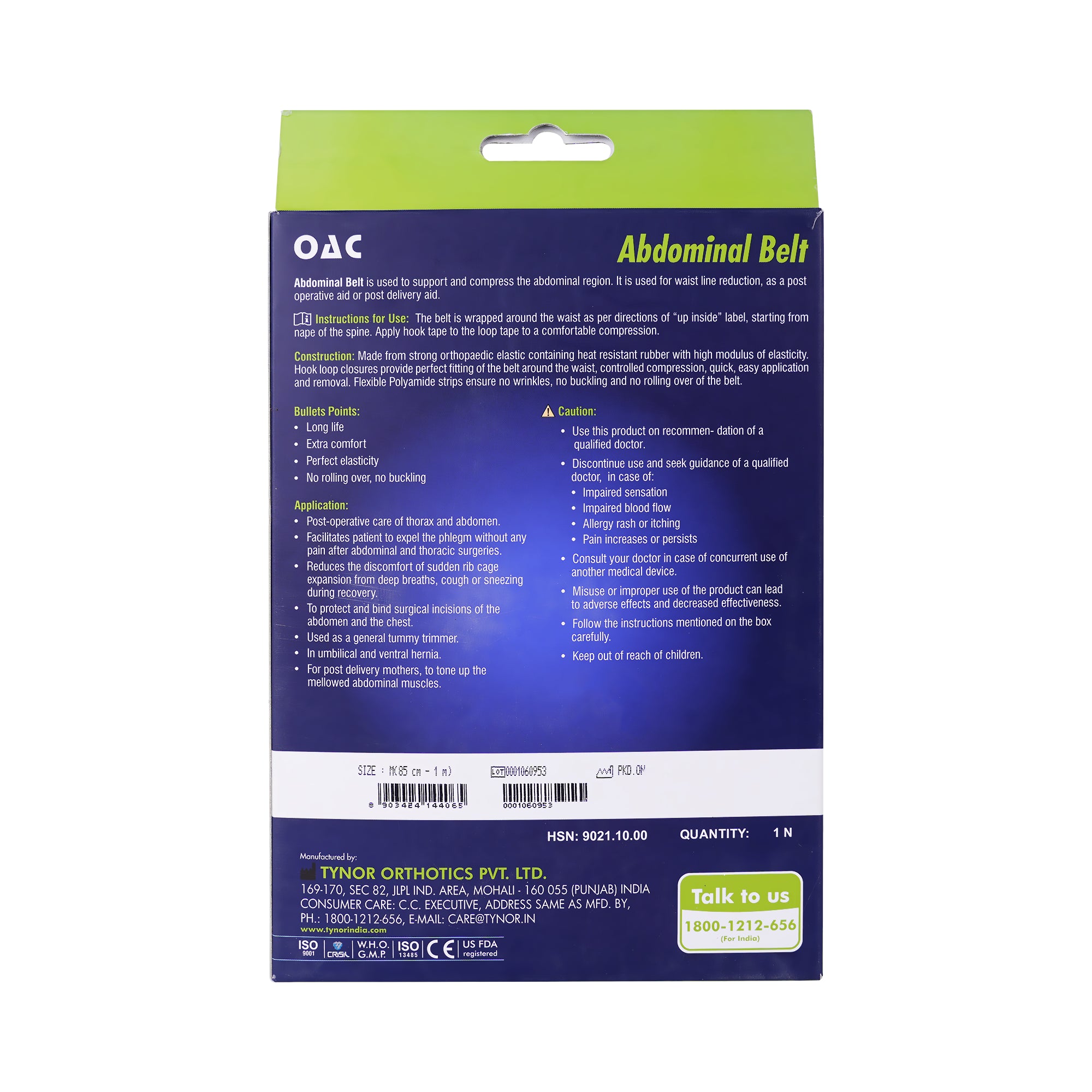41703-Tynor Abdominal Belt OAC-L03 M +1