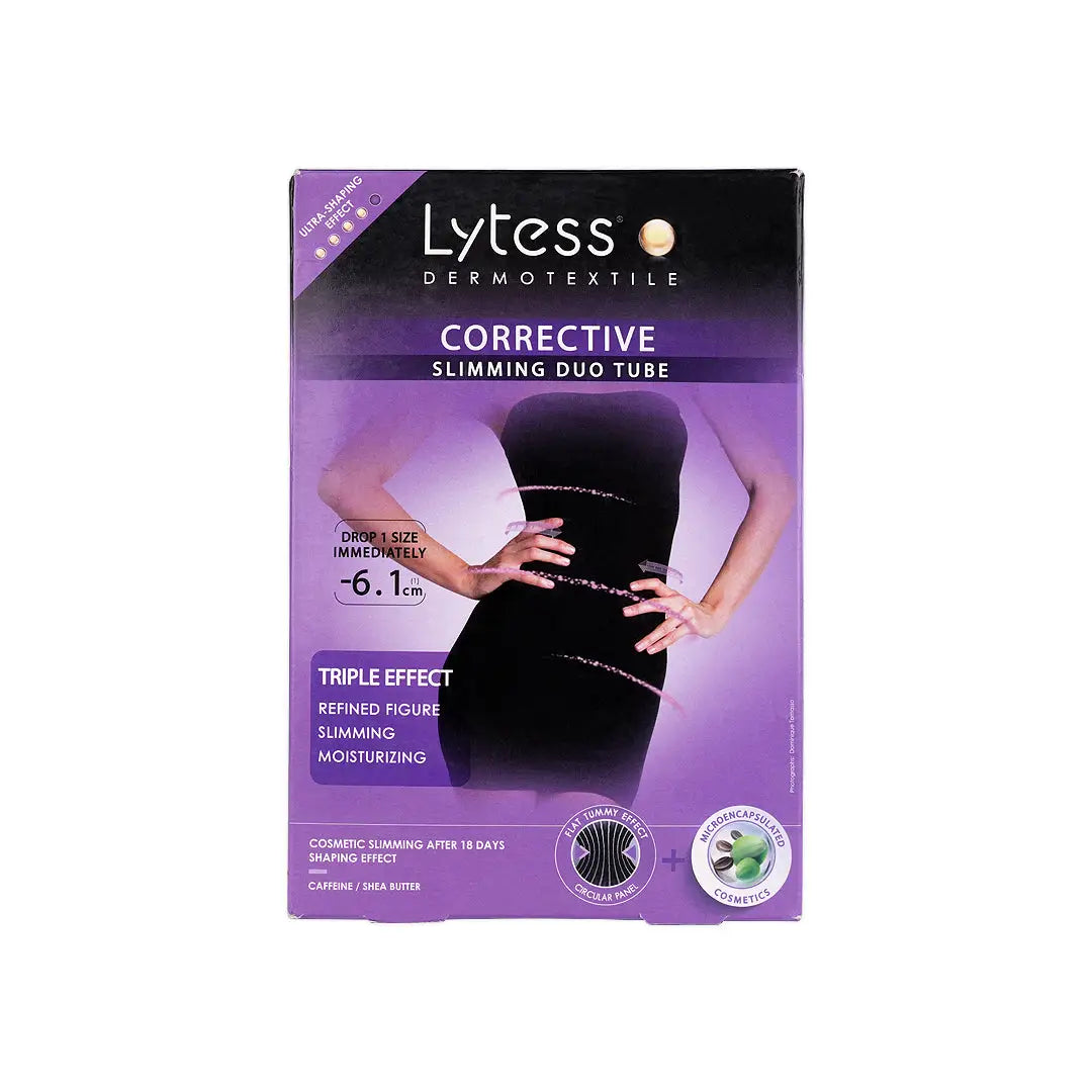 41713-LYTESS TUBE CORRECTIVE SLIMMING DUO BLACK-L/XL