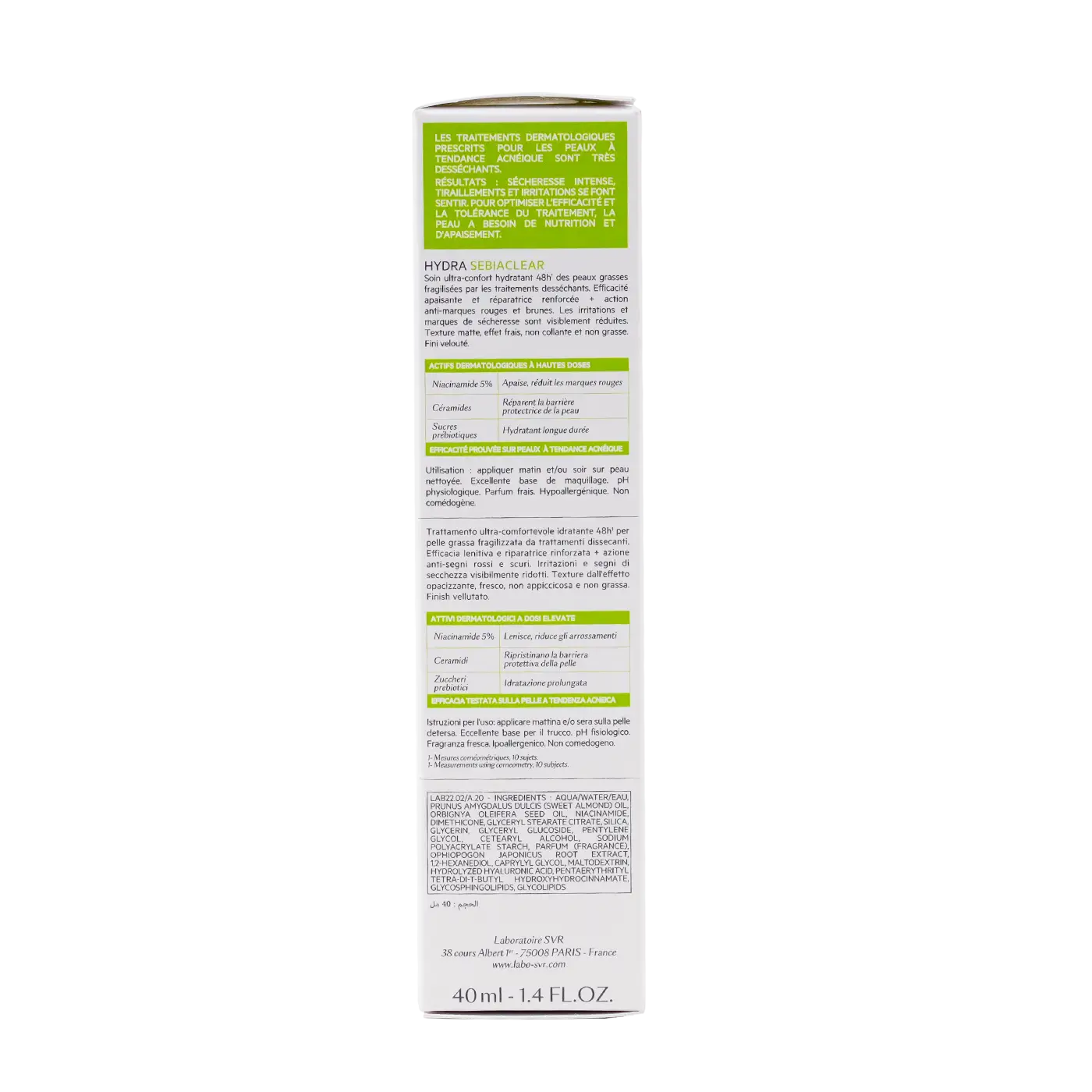 SVR Sebiaclear Hydra Cream 40Ml