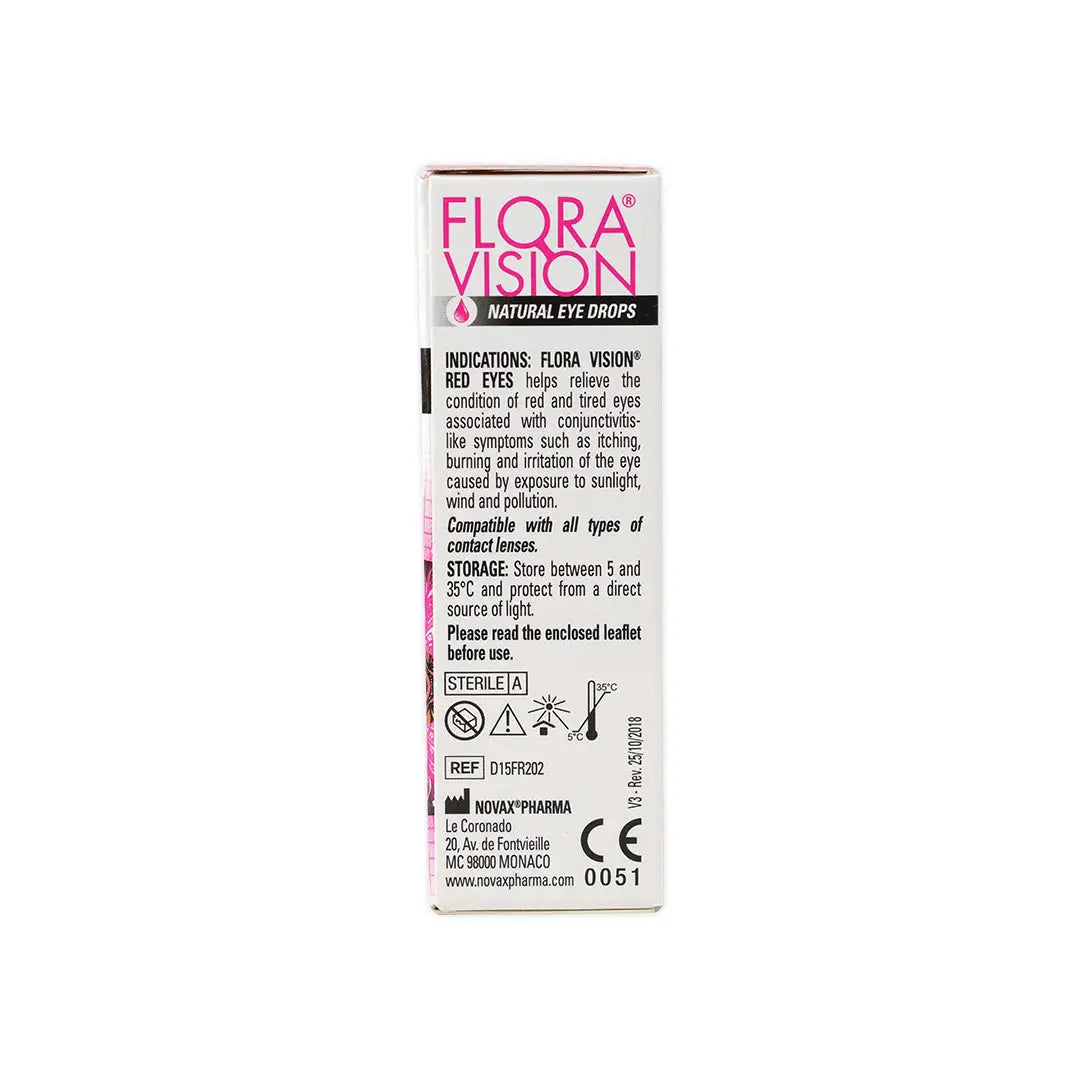 Flora Vision Red Eye Drops 15Ml