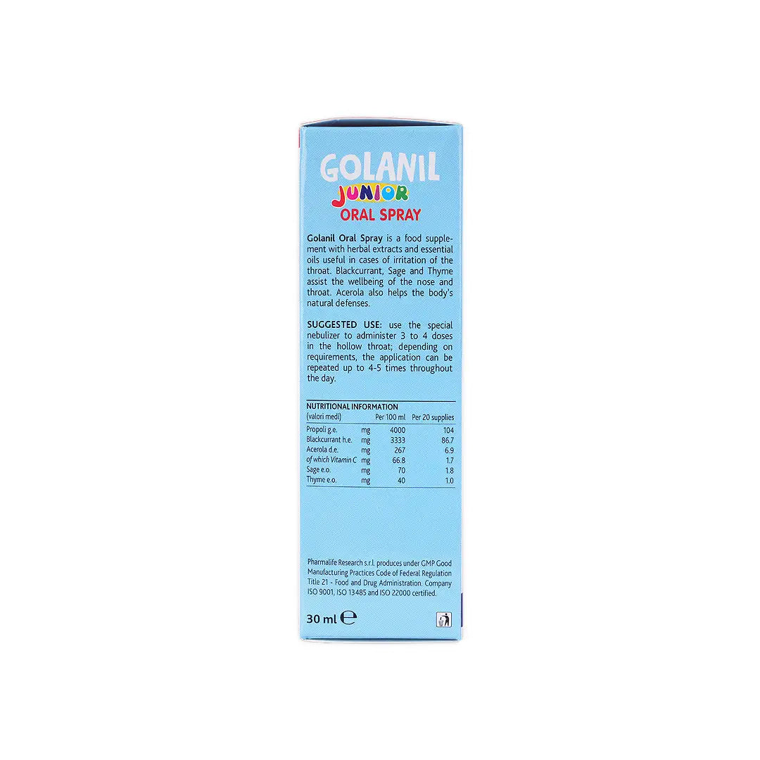Golanil Junior Oral Spray 30Ml