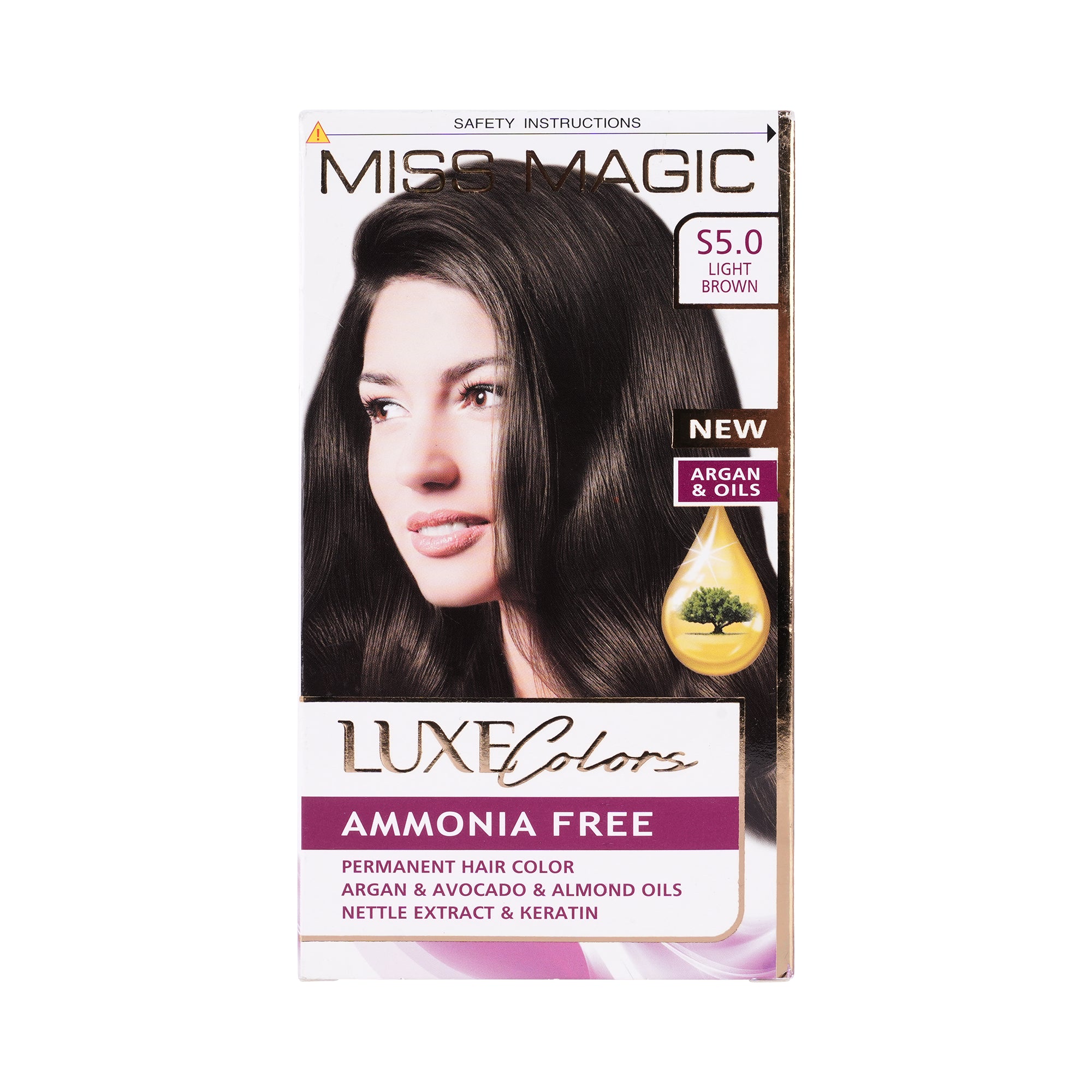 41893-Miss Magic Luxe Hair Color No.5.0 - Light Brown +1