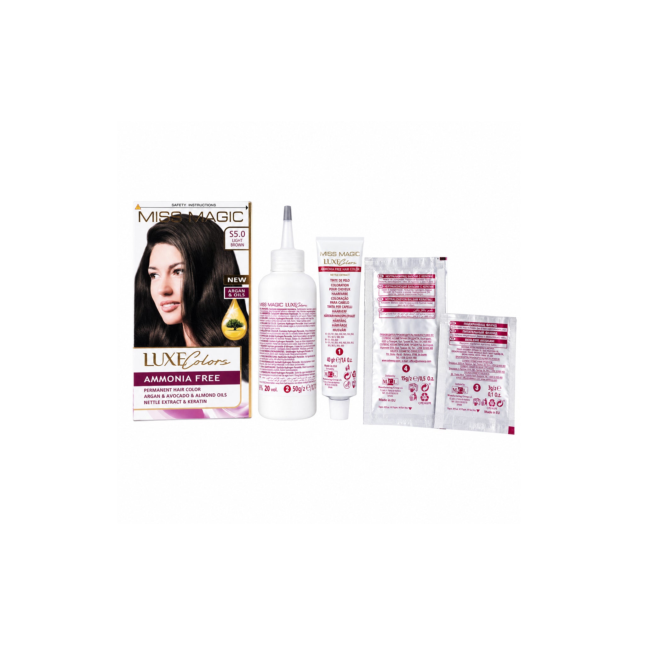 41893-Miss Magic Luxe Hair Color No.5.0 - Light Brown