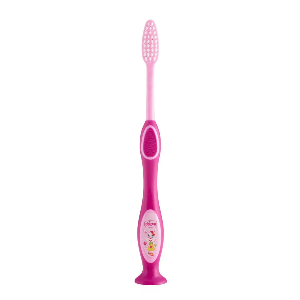 Chicco Milk Teeth ToothBrush For Girl (3-6Y)-Pink-5201