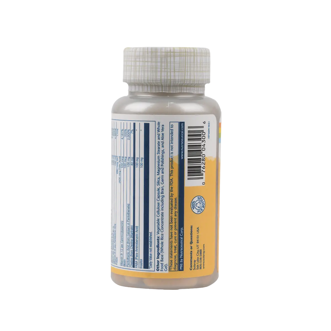 42123-Solaray Vitamin B-Complex 100Mg 50 Vegcaps +2