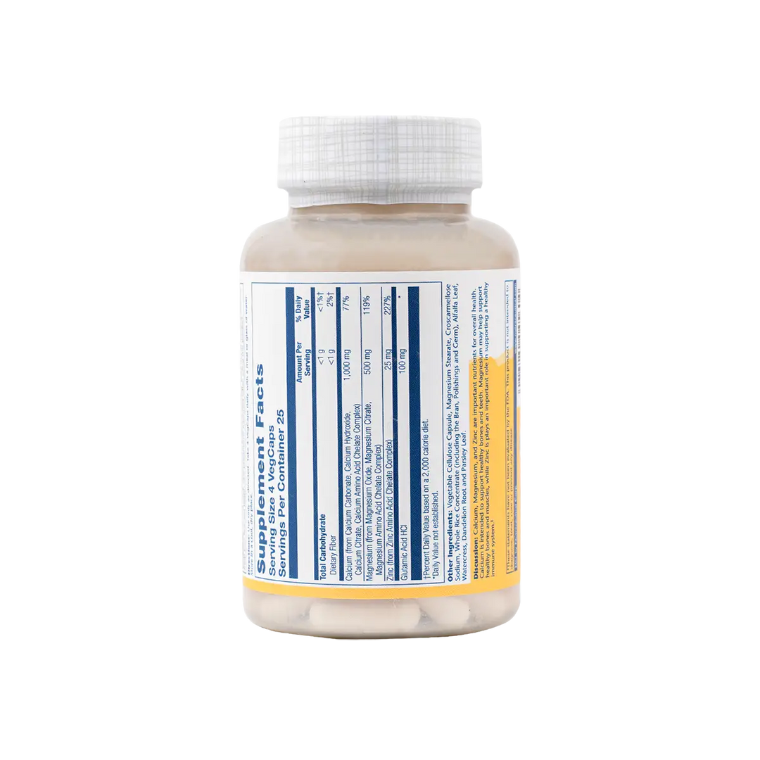 42124-Solaray Cal-Mag-Zinc 100 Vegcaps +1
