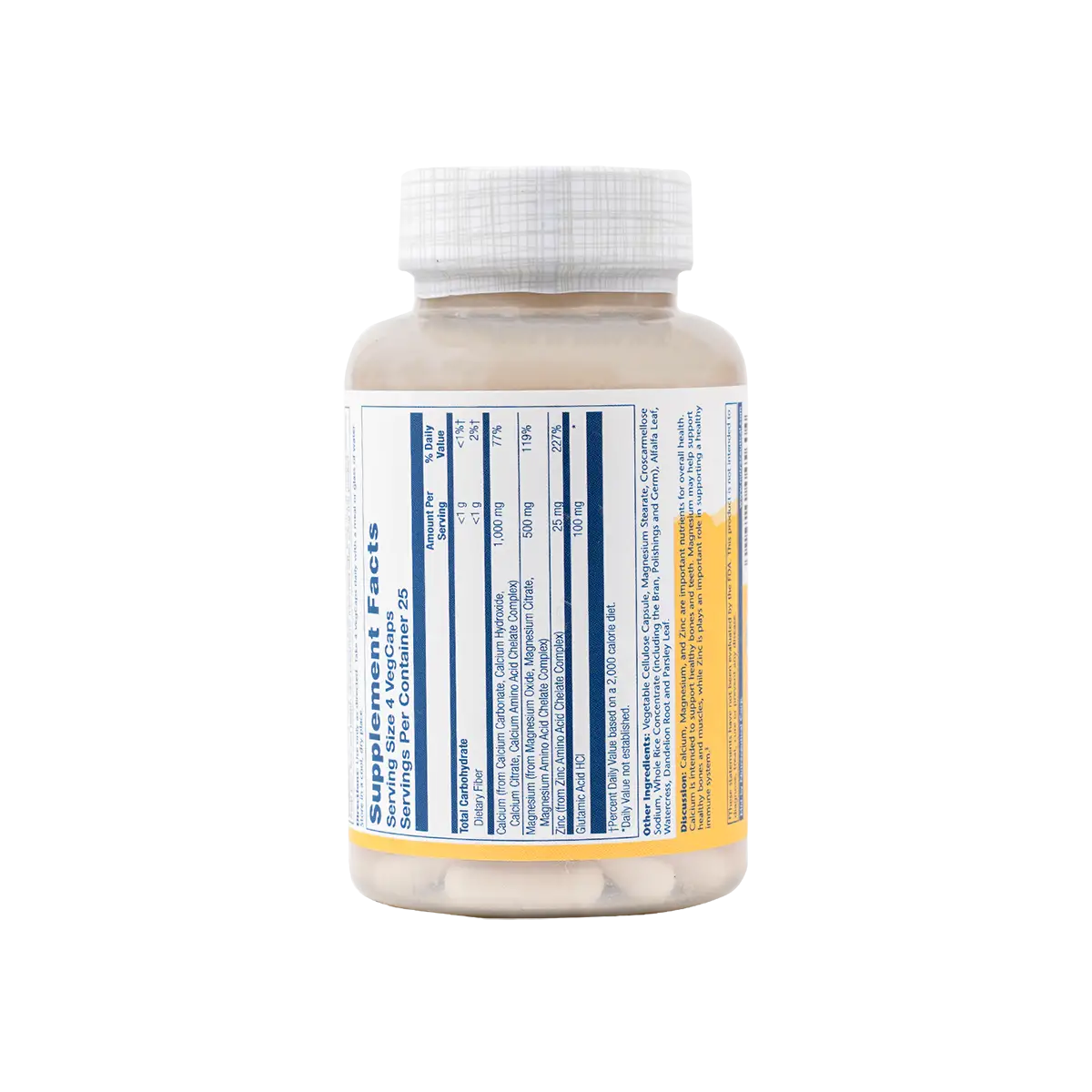 42124-Solaray Cal-Mag-Zinc 100 Vegcaps +1