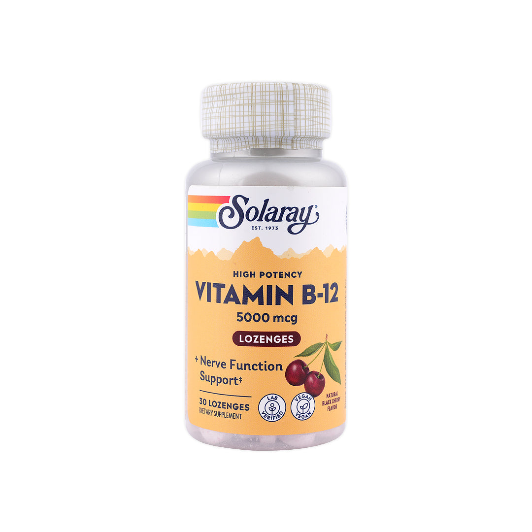 SOLARAY VITAMIN B-12 5000MCG 30 LOZENGES