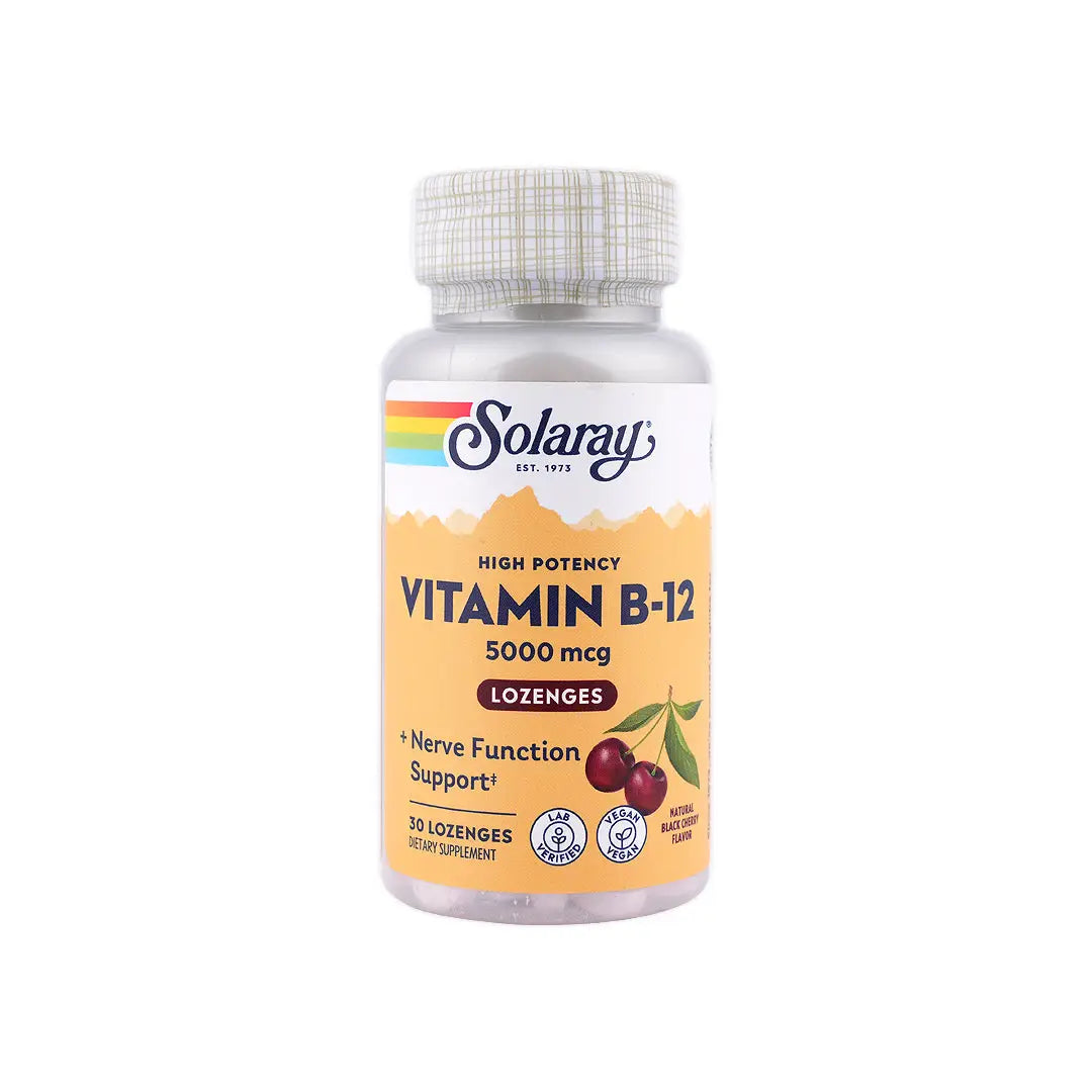 42126-Solaray Vitamin B-12 5000Mcg 30 Lozenges