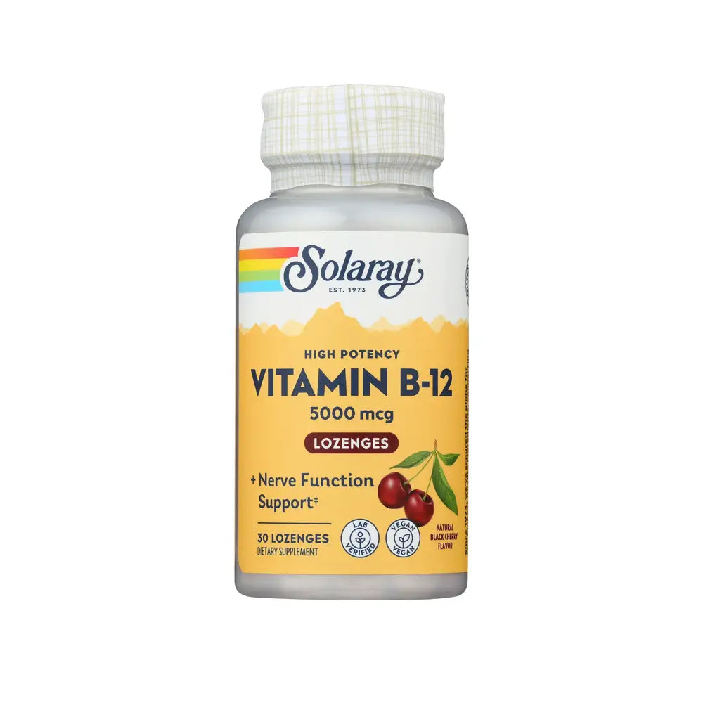 Solaray Vitamin B-12 5000Mcg 30 Lozenges
