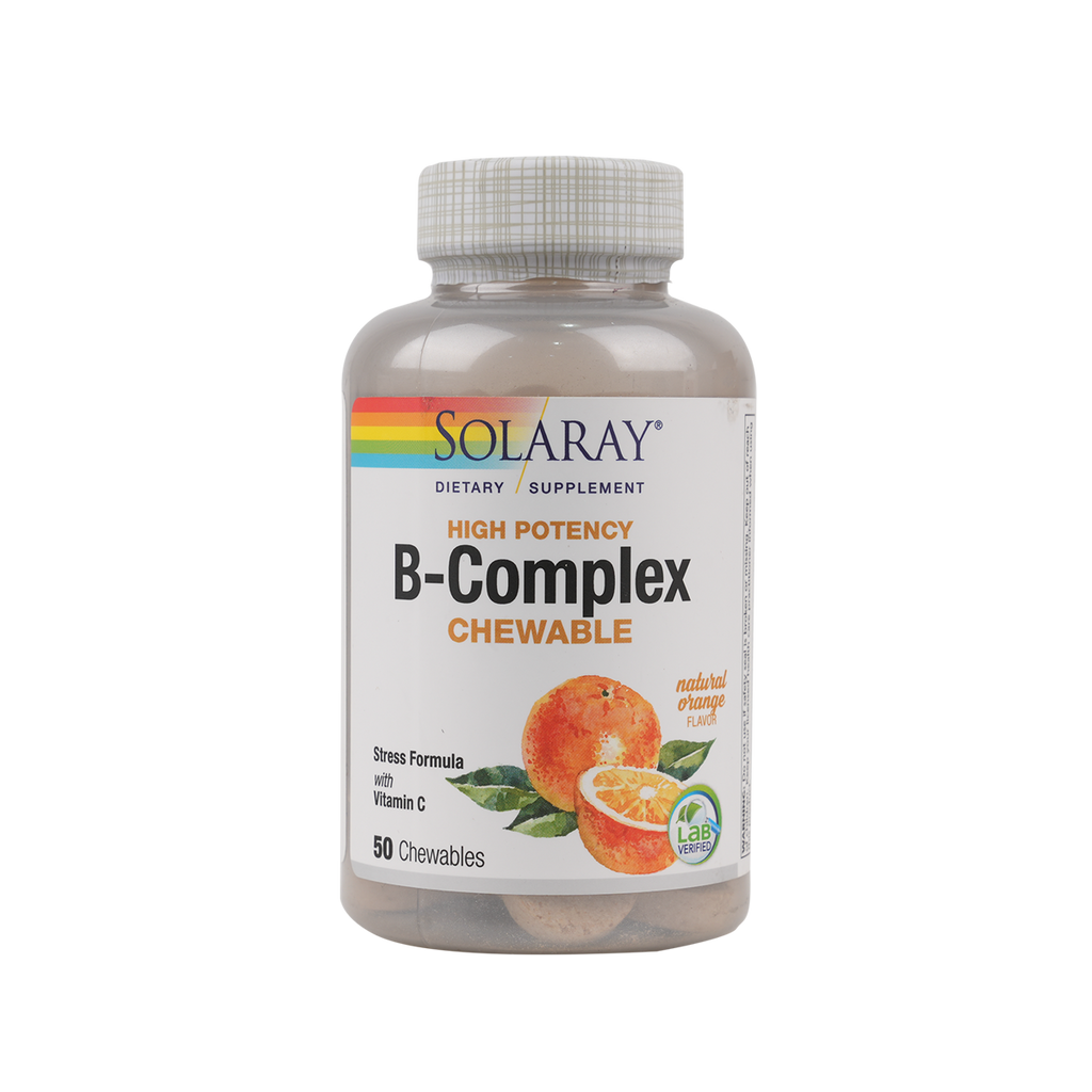 SOLARAY B-COMPLEX 250MG 50 CHEWABLES