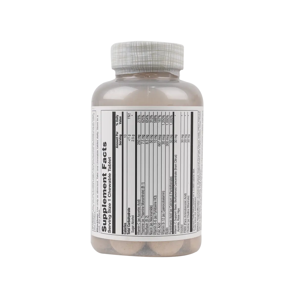 SOLARAY B-COMPLEX 250MG 50 CHEWABLES