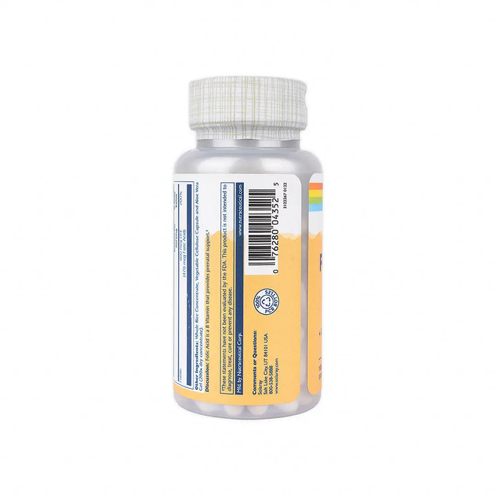 42129-Solaray Folic Acid 800Mcg 100 Cap +1