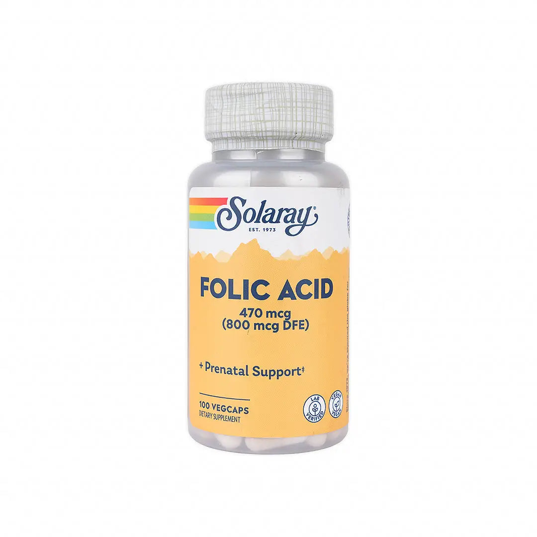 42129-Solaray Folic Acid 800Mcg 100 Cap