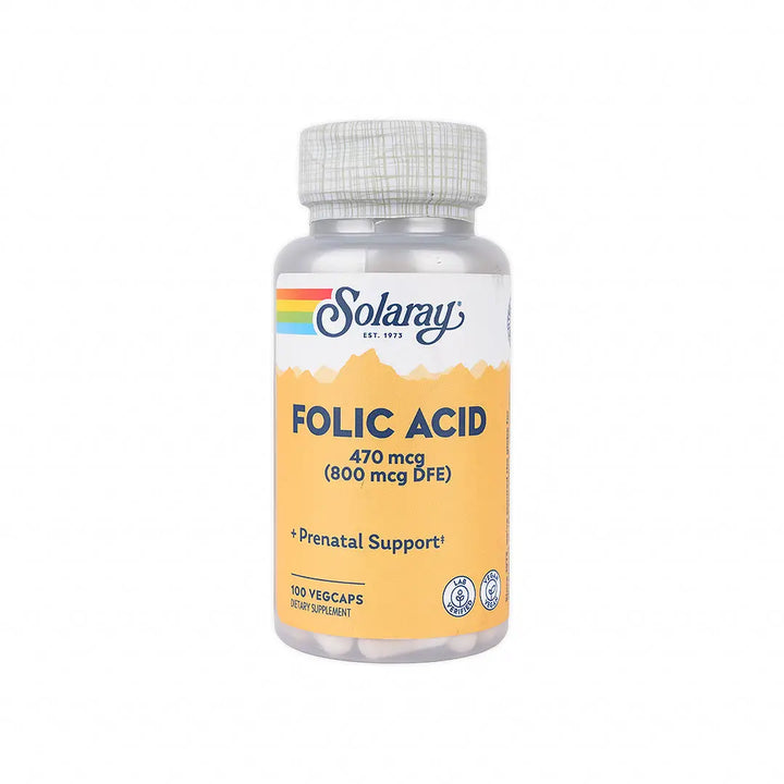 42129-Solaray Folic Acid 800Mcg 100 Cap