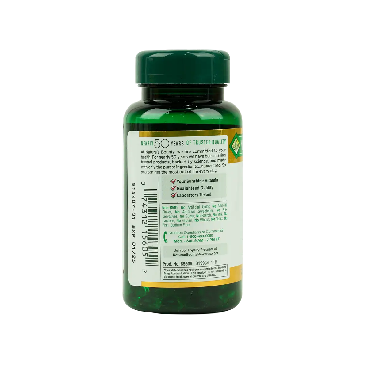 Natures Bounty D3 1000Iu 120 Soft Gels