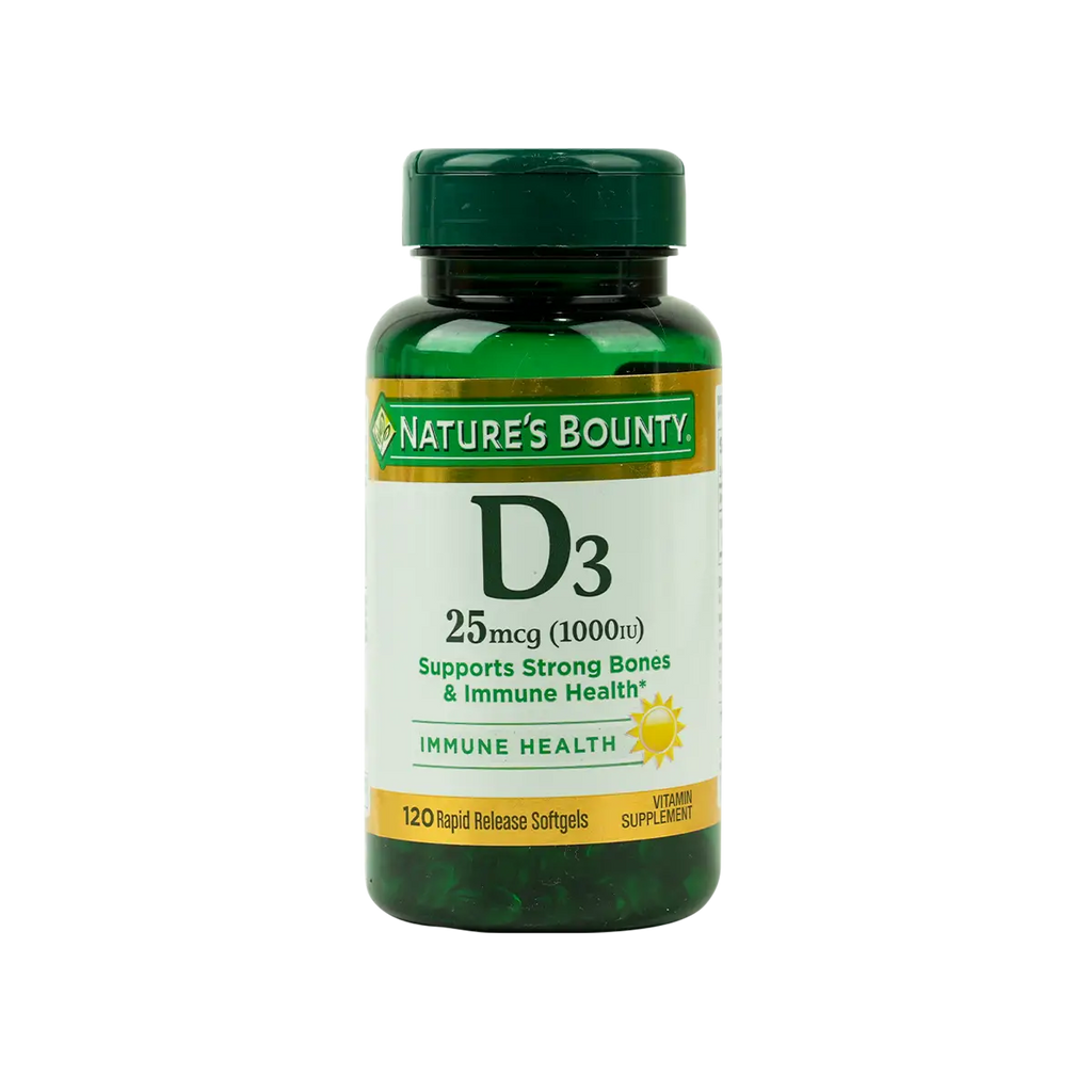 Natures Bounty D3 1000Iu 120 Soft Gels
