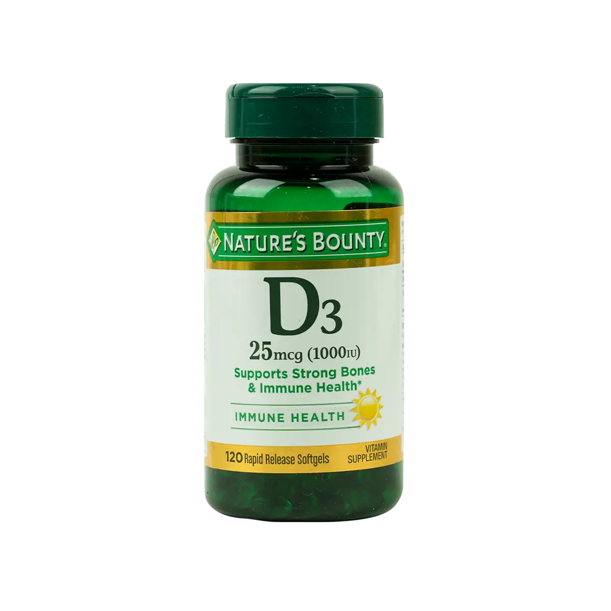 42250-NATURES BOUNTY D3 1000IU 120 SOFT GELS