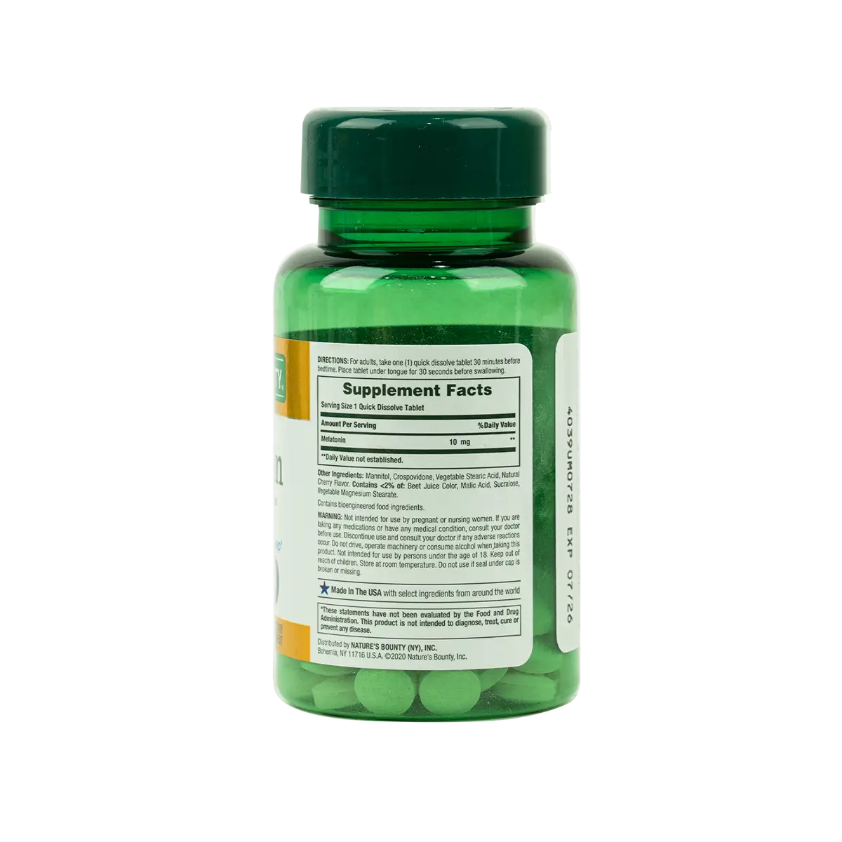 Natures Bounty Melatonin 10Mg 45Tab