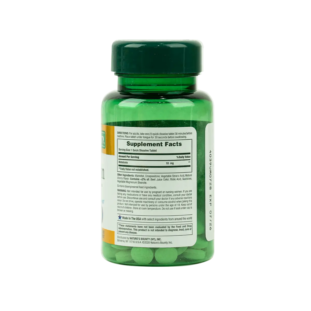 42251-Natures Bounty Melatonin Quick Dissolve 10mg 45tab +1