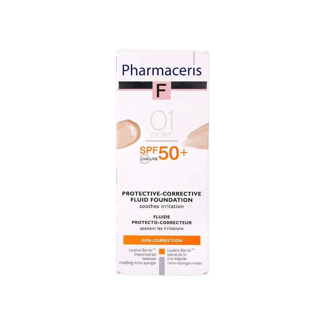 42283-Pharmaceris SPF50 Fulid Foundation Ivory 01 +2