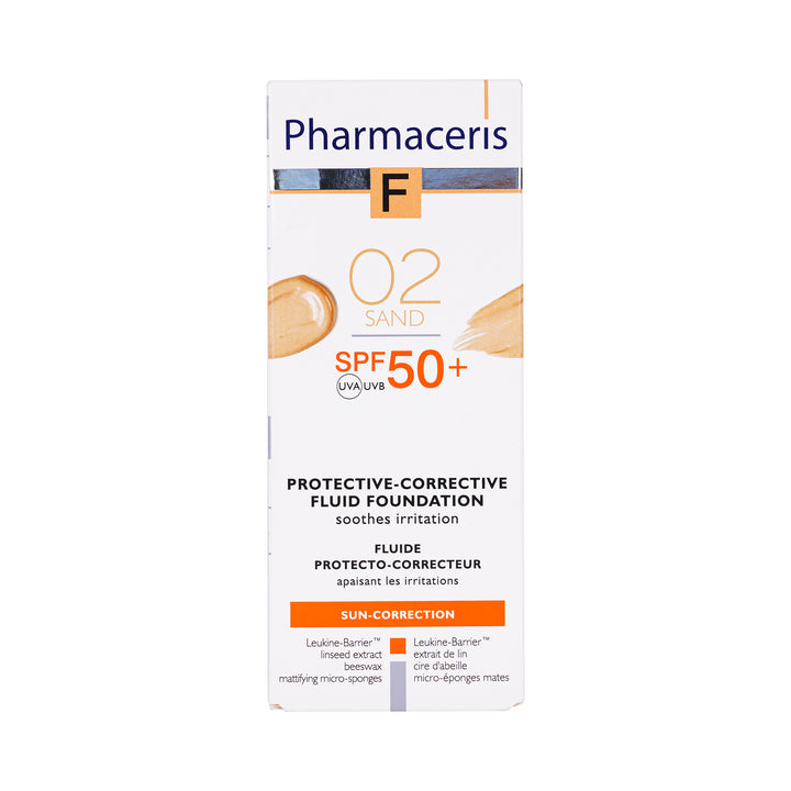 42284-Pharmaceris SPF50 Fulid Foundation Sand 02 +2