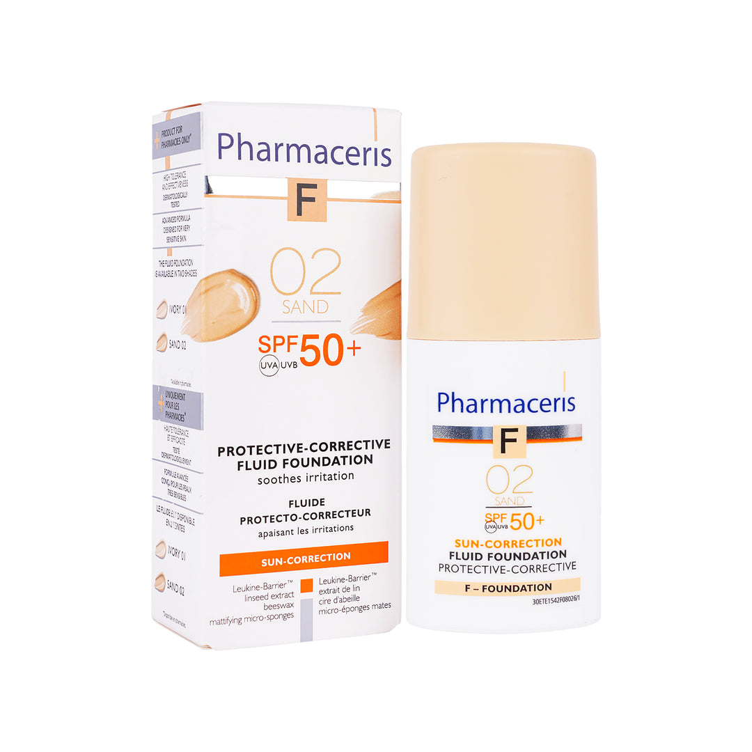 42284-Pharmaceris SPF50 Fulid Foundation Sand 02 +1
