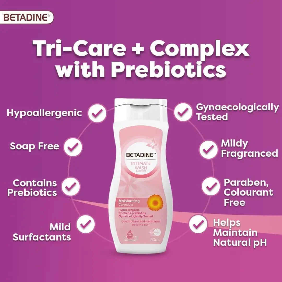 BETADINE INTIMATE WASH CALENDULA 50ML