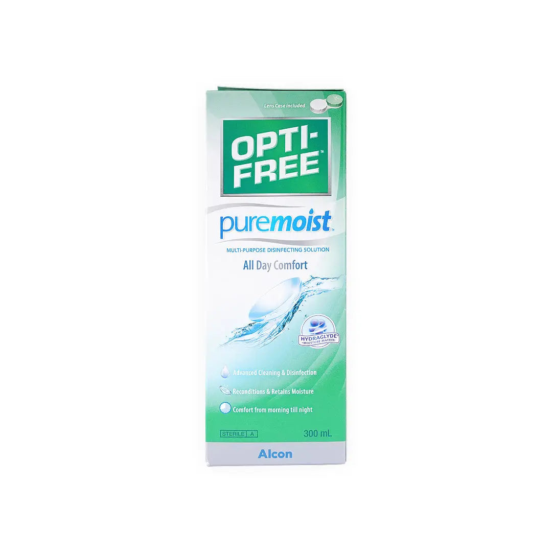 42443-Opti Free Pure Moist Lens Solution 300ml +3