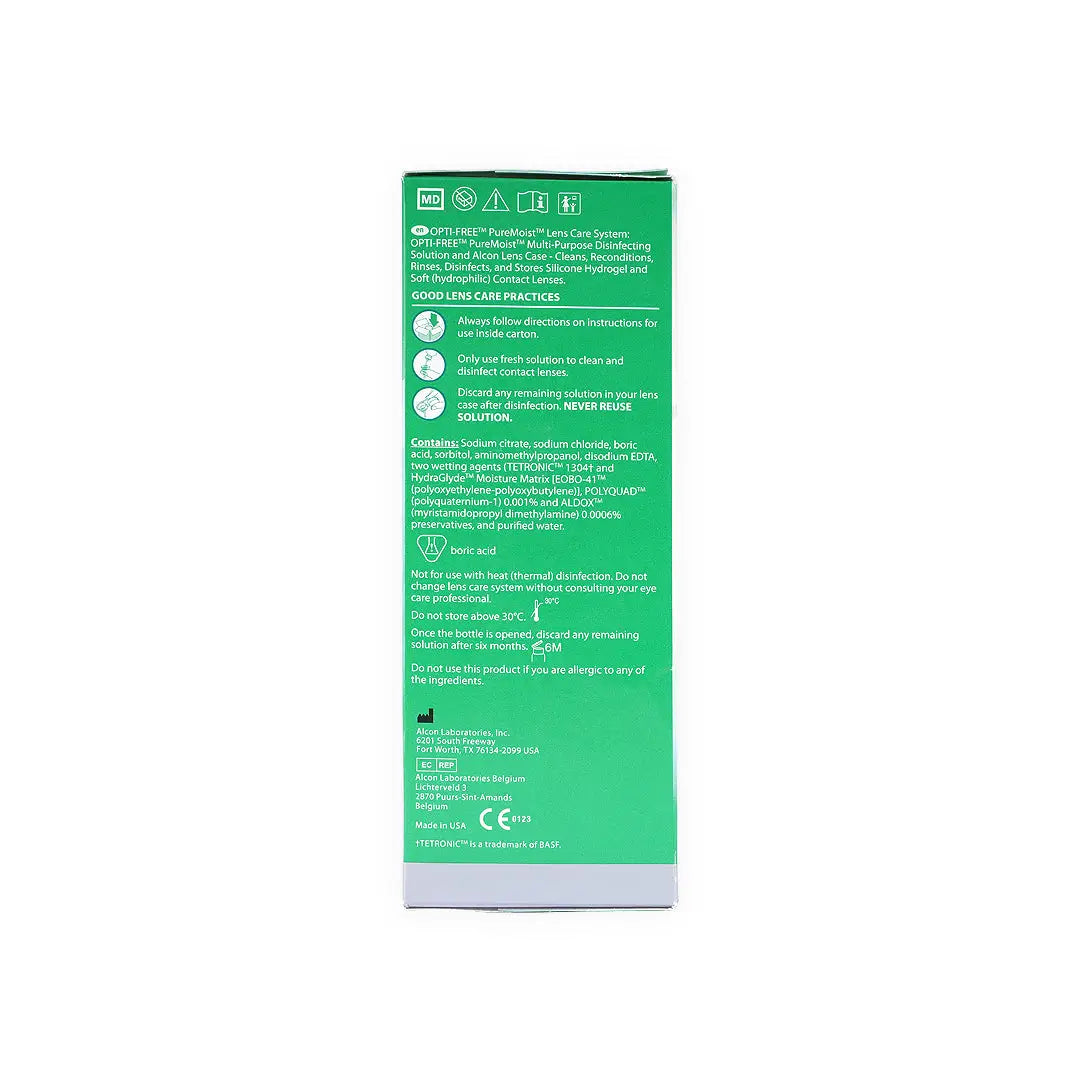 Opti Free Pure Moist Lens Solution 300ml