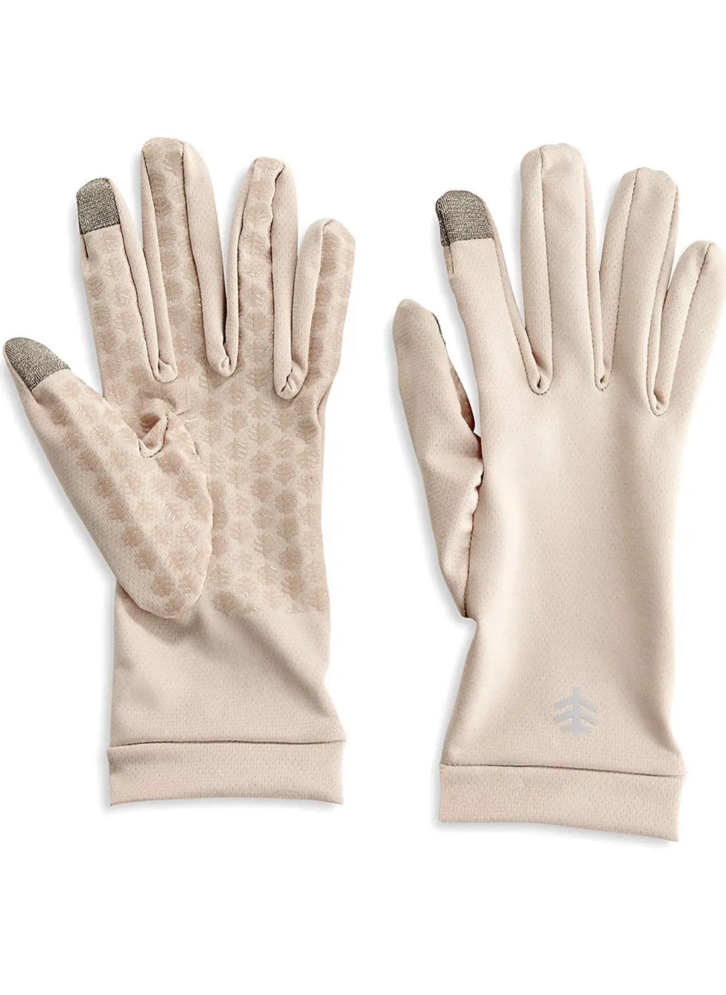 Coolibar Upf50+ Sun Beige Gloves-S