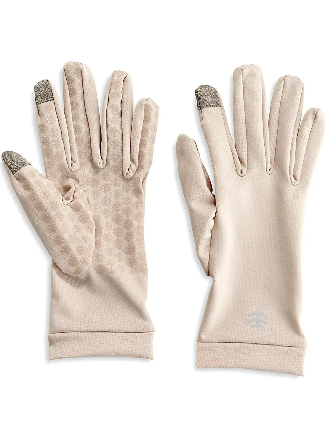 42478-Coolibar UPF50+ Sun Beige Gloves-S
