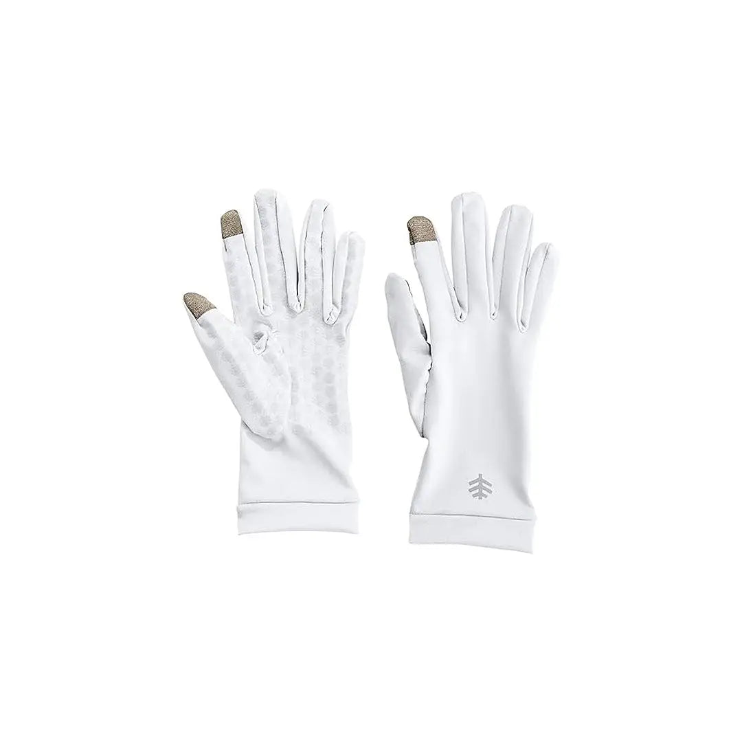 42493-Coolibar UPF50+ Sun White Gloves-L